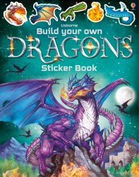 Build Your Own Dragons Sticker Book Usborne / Книга з наклейками