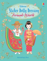 Sticker Dolly Dressing: Around the World Usborne / Книга з наклейками