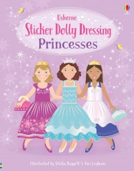 Sticker Dolly Dressing: Princesses Usborne / Книга з наклейками