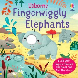 Fingerwiggly Elephants Usborne / Книга-іграшка