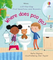 Lift-the-Flap First Questions and Answers: Where Does Poo Go? Usborne / Книга з віконцями