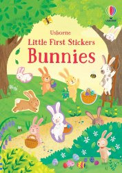 Little First Stickers: Bunnies Usborne / Книга з наклейками