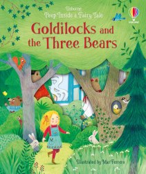 Peep inside a Fairy Tale: Goldilocks and the Three Bears Usborne / Книга з віконцями, Книга з вирізними картинками