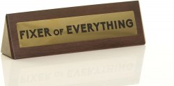 Wooden Desk Sign: Fixer of Everything Boxer / Табличка на стіл