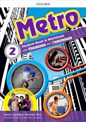 Metro 2 Student's Book and Workbook Pack with Online Homework Oxford University Press / Підручник + зошит