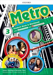 Metro 3 Student's Book and Workbook Pack with Online Homework Oxford University Press / Підручник + зошит