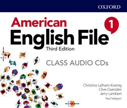 American English File Third Edition 1 Class Audio CDs Oxford University Press / Аудіо диск