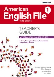 American English File Third Edition 1 Teacher's Book with Teacher Resource Center Oxford University Press / Підручник для вчителя