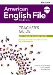American English File Third Edition Starter Teacher's Book with Teacher Resource Center Oxford University Press / Підручник для вчителя