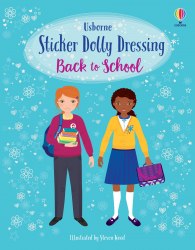 Sticker Dolly Dressing: Back to School Usborne / Книга з наклейками