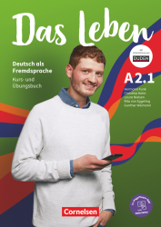 Das Leben A2.1 Kurs- und Übungsbuch + E-Book und PagePlayer-App Cornelsen / Підручник + зошит (1 частина)