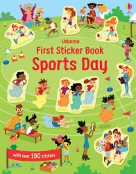 First Sticker Book: Sports Day Usborne / Книга з наклейками