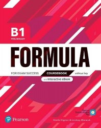 Formula B1 Preliminary Coursebook without key + Interactive eBook + Digital Resources + App Pearson / Підручник без відповідей
