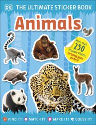 The Ultimate Sticker Book: Animals Dorling Kindersley / Книга з наклейками