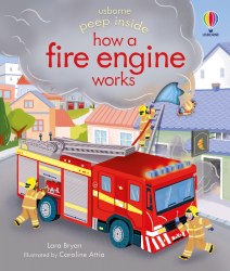 Peep Inside How a Fire Engine Works Usborne / Книга з віконцями