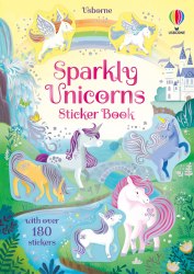 Sparkly Unicorns Sticker Book Usborne / Книга з наклейками