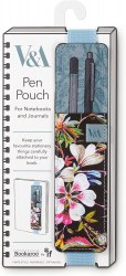 V&A Bookaroo Pen Pouch Kilburn Black Floral That Company Called IF / Тримач для ручки