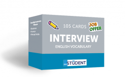 105 Карток: Interview English Vocabulary English Student / Картки