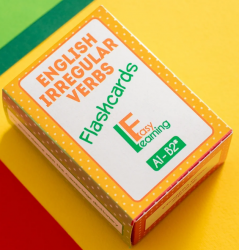 English Irregular Verbs Flashcards A1-B2 EasyLearning / Картки