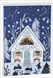 Cozy Winter Cabin Big Notecard Set teNeues / Набір листівок