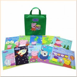 Peppa Pig: Collection 10 Books Set In a Green Bag Ladybird / Набір книг