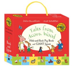 Tales from Acorn Wood: Hide-and-Seek Pig Book and Jigsaw Set Macmillan / Книга з пазлом