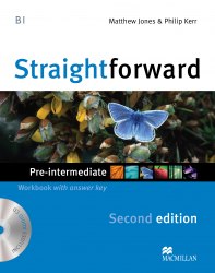 Straightforward (2nd Edition) Pre-Intermediate Workbook with key and Audio-CD Macmillan / Робочий зошит