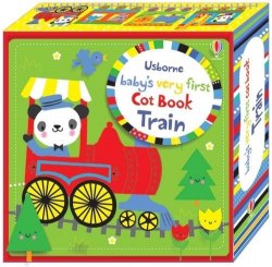 Baby's Very First: Cot Book Train Usborne / М'яка книжка