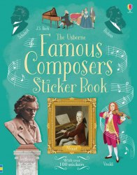 Famous Composers Sticker Book Usborne / Книга з наклейками