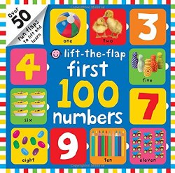 Lift-the-Flap: First 100 Numbers Priddy Books / Книга з віконцями