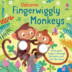 Fingerwiggly Monkeys Usborne / Книга-іграшка