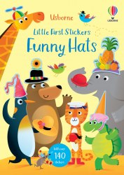 Little First Stickers: Funny Hats Usborne / Книга з наклейками