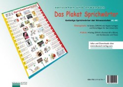Das Plakat Sprichwörter mit Übungsheft Hueber / Зошит + плакат