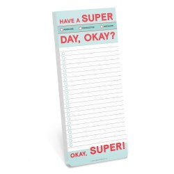 Have a Super Day Make-a-List Pads KnockKnock / Папір для нотаток