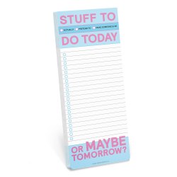 Stuff To Do Today Make-a-List Pads KnockKnock / Папір для нотаток