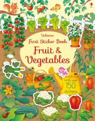 First Sticker Book: Fruit and Vegetables Usborne / Книга з наклейками