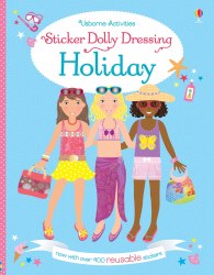Sticker Dolly Dressing: Holiday Usborne / Книга з наклейками
