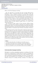 Task-Based Language Teaching Cambridge University Press