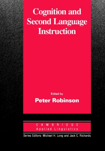Cognition and Second Language Instruction Cambridge University Press