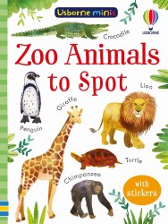 Zoo Animals to Spot Usborne / Книга з наклейками
