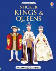 Sticker Kings and Queens Usborne / Книга з наклейками
