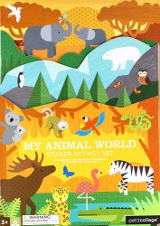 My Animal World Sticker Activity Set Petit Collage / Книга з наклейками