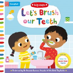 Big Steps: Let's Brush our Teeth Campbell Books / Книга з рухомими елементами