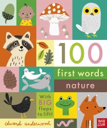 100 First Words: Nature Nosy Crow / Книга з віконцями