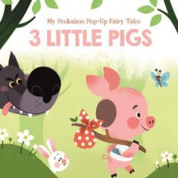 My Peekaboo Pop-Up Fairy Tales: 3 Little Pigs Yoyo Books / Книга з віконцями, Розкладна книга