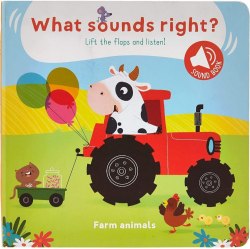 What Sounds Right? Farm Animals Yoyo Books / Книга з віконцями, Книга зі звуковим ефектом