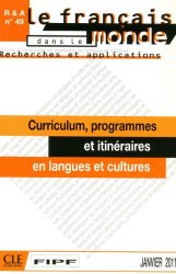 Recherches et applications № 49: Curriculum, programmes et itinéraires en langues et cultures CLE International / Методичний посібник