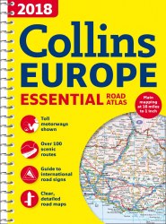 2018 Collins Europe Essential Road Atlas Collins
