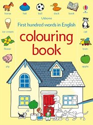 First Hundred Words in English. Colouring Book Usborne / Розмальовка