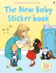 First Experiences: The New Baby Sticker Book Usborne / Книга з наклейками